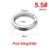 Noeby Stainless Steel Split Rings Heavy Duty Fishing Double Ring for Jigging GT Game High Strength Pull 130kg Sea Fishing Tackle - Image 10