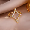4Pcs/1Pcs Creative Four Pointed Star Shiny Zircon Earring Necklace Bracelet for Women Hollow Geometric Party Jewelry - Image 8