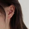 3pcs Simple C Shaped Rhinestone Earring Clip Set For Women Earring Dating Party Daily Wear Jewelry Gifts - Image 1