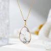 1pc Stone Irregular Pendant Necklace Pink Crystal Amethyst Tiger Eye Necklace Pendant for Women Couple Jewelry Gift - Image 5