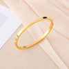 1 PC Minimalist Stainless Steel Curved Bracelet with Glossy Open Buckle, Suitable for Daily Wear by Women - Image 3