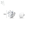 ZS 1 Piece Magnetic Clip-on Earrings Star Heart Shape CZ Crystal Ear Clip No Piercing Ear Stud No Pierced Earring Jewelry 4-8MM - Image 12