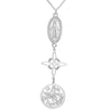Triple Protection Amulets Necklaces for Women Witch Knot Pentagram Tetragrammaton St. Benedict Stainless Steel Jewerly Gift - Image 9