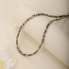 1PC 4mm amazonite stone beaded necklace for women ingx tiny pink wintersweet india onyx necklace women beaded jewelry - Image 13