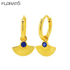 Silver Needle Gold-color Hoop Earrings for Women Shell Pendants Earrings Jewelry Gifts - Image 22