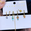 Multicolor Cubic Zircon Fairy Tale Dangle Earrings Set Women Girls Party Gift Jewelry - Image 12