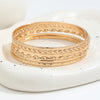 6Pcs/Set Simple Gold Color Multilayer Bracelets Set For Women Twist Smooth Surface Bangle Jewelry Party Gift - Image 2