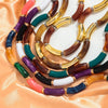 Chunky Bamboo Curved Tube Acrylic Choker Necklace Men Women Colorful Big Elbow Stack Necklace Jewelry Gift - Image 6