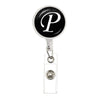 26 English Letters Brooch A-Z Initial Round Glass Ball Pendant Retractable Badge Reel For Women Gifts Jewelry - Image 21