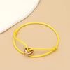Simple Unisex Bracelet 3 Metal Round Circle Accessory Adjustable Men's Rope Bracelet for Women Jewelry Gifts - Image 8