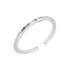 Silver Colour Zircon Small Ring Wedding Adjustable Rings For Women Jewelry Money - Image 5