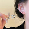 Creative Unisex Punk Rock Style Safety Pin Ear Hook Stud Earrings Metal Pin Earring Jewelry for Women Men - Image 6