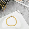 Gold Silver Color Stainless Steel Flat Chain Bracelet For Men Retro Jewelry Accessories Women Wrap Bangle - Image 17