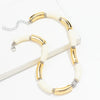 Chunky Bamboo Curved Tube Acrylic Choker Necklace Men Women Colorful Big Elbow Stack Necklace Jewelry Gift - Image 12