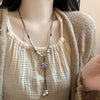 Vintage Ceramic Butterfly Pendant Necklaces for Women Chinese Ethnic Style Long Adjustable Handmade Beaded Necklaces Jewelry - Image 4