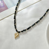 Gold Color Heart Pendant Necklace For Women Boho Geometric Transparent Crystal Chain Jewelry Valentine's Gift - Image 5