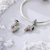 Silver Charms Beads Winter Snowflake Snowman Igloo Penguin Pendant Fit Bracelet Charms Women Jewelry Gift - Image 4