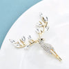 Lucky Deer Brooches For Women Unisex 2-color Rhinestone Beautiful Christmas Animal Party Office Brooch Pins Gifts - Image 4