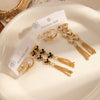 316L Stainless Steel 6 Pieces Imitation Pearls Flower Heart Star Tassels Earrings For Women French Jewelry - Image 5