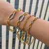 Minimalist Gold Color Plated Stainless Steel Splicing Cross Buckle Bracelet Stackable Basic Bracelet Women's Jewelry - Image 2