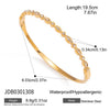 Delicate Crystal Bangle For Women Minimalist Gold Plated Stainless Steel Bangle Party Wedding Jewelry Gift - Image 9