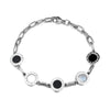 JeeMango 316L Stainless Steel CZ Crystal Flower Plant Charm Bracelets For Women Gold Chain Link Jewelry Браслет - Image 16