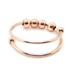 Punk Rings For Women Men Spiral Fidget Beads Ring Jewelry Rotate Freely Stainless Steel Ring Gift - Image 7