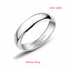 Buyee Silver Couples Ring Elegant Can Engrave Name Date Open Ring for Women Men Classic Jewelry Circle - Image 9