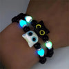 Luminous Beads Couple Bracelets For Women Men Charm Cat Matching Friend Bracelet Glow In The Dark Jewelry - Image 3