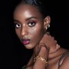 Vintage Long Chain Double Ring Two-tone Hoop Earrings for Women Sparkling CZ Zircon Small Circle Chunky Ear Ring Unique Jewelry - Image 6
