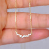 Simple Stylish Women's Pendant Necklace with Dazzling Small Cubic Zirconia Daily Wear Statement Jewelry - Image 1