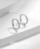 MODIAN Solid 925 Sterling Silver Infinite Love Sparkling CZ Hoop Earrings Original Design For Women Wedding Fine Jewelry Gifts