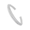 Openwork Zirconia Gold-Plated Brass Bangle/Ring: Uniquely Designed Women's Evening and Wedding Jewelry - Image 9