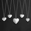 Silver Color Love Heart Photo Frame Pendant Necklace For Women I Love You Flower Pattern Heart Openable Locket Necklace Jewelry - Image 30