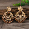 Retro Bohemian ethnic style earrings, exaggerated temperament, hollowed out love earrings, long bell, Indian accessories - Image 5