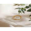 Freshwater Pearls Gold Color Stainless Steel Thin Index Finger Ring for Women Pvd Plated Charm Jewelry - Image 3