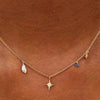 Style Silver Clavicle Necklaces Simple Set with 5 Claw Set Irregular Zirconia Pendant Necklace - Image 3