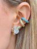 gold plated 1PC Crystal Ear Cuff Metal Ear Clip for Women Adjustable C Shape Without Piercing Cuff couple Earring Jewelry - Image 3