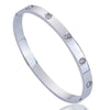 Stainless Steel Women's Bracelet Couple Bangle Cubic Zirconia Gold Color Jewelry Gift For Men - Image 7