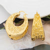 Classic Drop Women Gold Plated Earrings Brass Girls Chunky Small Golden Hoop Earrings - Image 2