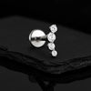 Titanium Climber 4 CZ Cartilage Helix Stud 16G Dainty Flat Back Labret Earlobe Piercing Jewelry - Image 5
