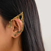 Elf Ear Cuff with Flower and Leaf Details - Image 9