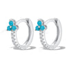 Women's Earrings Gold Plated Stainless Steel Round Hoop Earrings Rainbow Crystal Zirconia Flowers Earrings Piercing Jewelry - Image 15