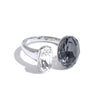 Multi Color Stainless Steel Oval K9 Crystal Adjustable Ring for Women Gold Color Pvd Plated Shiny Jewelry - Image 7