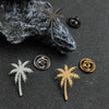 Dandelion Brooch, Interesting Maple Leaf Stainless Steel Lapel Badge, Spider Web Coconut Tree Badge, Men's Brooch - Image 9