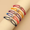 Simple Unisex Bracelet 3 Metal Round Circle Accessory Adjustable Men's Rope Bracelet for Women Jewelry Gifts - Image 1