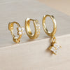 3PCS Stainless Steel Zircon Small Hoop Earrings Set For Women Geometric Cartilage Piercing Earring Wedding Jewelry - Image 12