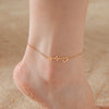 Tiny Korean Chain Cat Charm Anklet For Women Gold Color Leaf Heartbeat Silver Plating Cat Feet Charm Summer Anklet Jewelry - Image 4