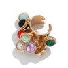 Ingemark Boho Colorful Crystal Open Rings for Women Men Wed Bridal Geometric Metal Knuckle Ring Daily Jewelry Accessories Gift - Image 5