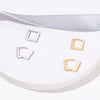 Minimalist Square Rectangle Hoop Earrings For Women Elegant Gold Color Huggie Hoops Anniversary Jewelry - Image 5